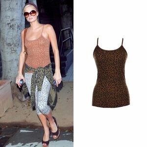 Leopard Print Tank Top As Seen On Paris Hilton